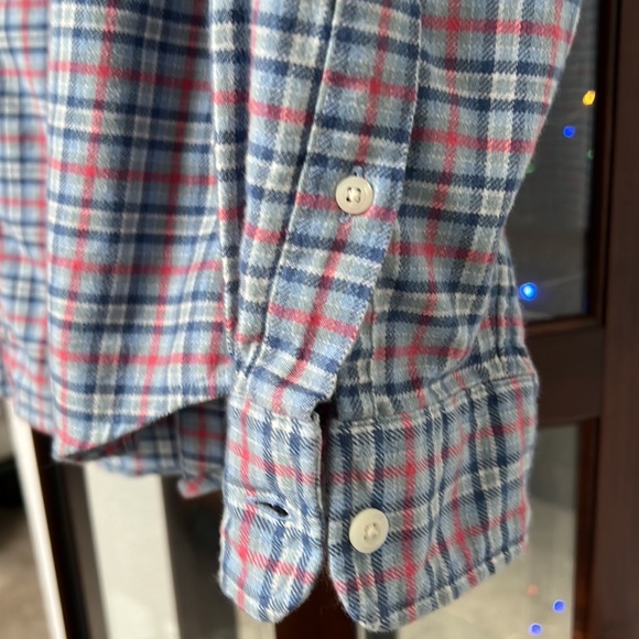 Vineyard Vines Plaid Slim Fit Flannel Tucker Shirt EUC Size L - Picture 6 of 12